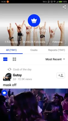 Coub android App screenshot 1